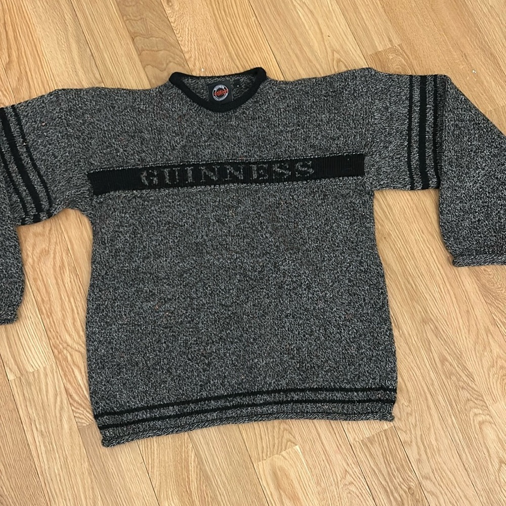 Guinness Black/ grey wool Men's Sweater
